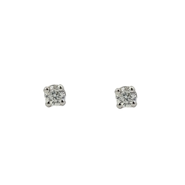 0.15 Carat Diamond Studs in 14K White Gold
